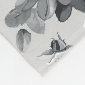 Couverture Polaire Aquarelle fleur sauvage - Illustration Vintage (Coin)