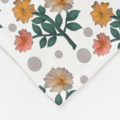 Couverture Polaire Aquarelle florale (Coin)