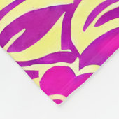 Couverture Polaire Aquarelle florale de Boho brillant (Coin)