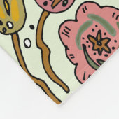 Couverture Polaire Aquarelle Florale Fleurs d'abeille Élégante Modern (Coin)