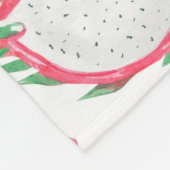 Couverture Polaire Aquarelle fruits tropicaux, glace motif. (Coin)