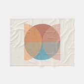 Couverture Polaire Aquarelle géométrique Abstraite moderne (Devant (Horizontal))