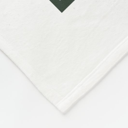 Couverture Polaire Aquarelle Gnome Fleece Blanche (Coin)