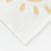 Couverture Polaire Aquarelle "Hello Sunshine" Baby Milestone (Coin)