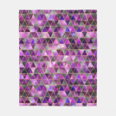 Couverture Polaire Aquarelle Isométrique avec or et marbre Galaxy (Devant)