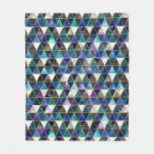 Couverture Polaire Aquarelle Isométrique avec or et marbre Galaxy (Devant)