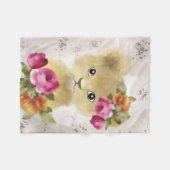 Couverture Polaire Aquarelle Lion Baby Lion (Devant (Horizontal))