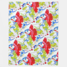 Aquarelle Majestic Swans dans les nuages Les ailes