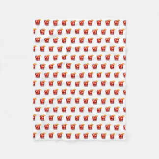 Couverture Polaire Aquarelle Manhattan Cocktail Boisson