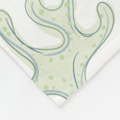 Couverture Polaire Aquarelle Mer Tortues Océan (Coin)