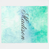 Couverture Polaire Aquarelle mignonne (Devant (Horizontal))