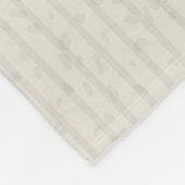 Couverture Polaire Aquarelle monogramme Fleur rouge (Coin)