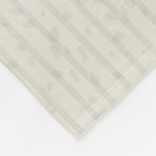 Couverture Polaire Aquarelle monogramme Fleur rouge (Coin)