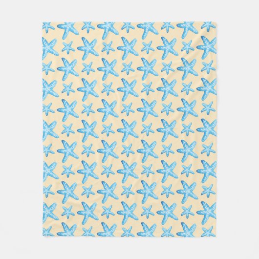 Couverture Polaire Aquarelle Motif de poisson rouge (Devant)