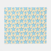 Couverture Polaire Aquarelle Motif de poisson rouge (Devant (Horizontal))