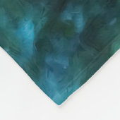 Couverture Polaire Aquarelle Natation Tortue de mer (Coin)