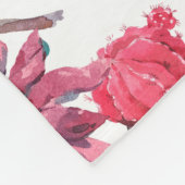 Couverture Polaire Aquarelle naturelle vintage exotique motif transpa (Coin)