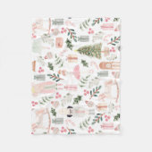 Couverture Polaire Aquarelle Nutcracker Holiday (Devant)