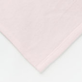 Couverture Polaire Aquarelle or et monogramme floral H (Coin)