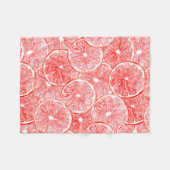 Couverture Polaire Aquarelle pamplemousse motif (Devant (Horizontal))
