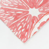 Couverture Polaire Aquarelle pamplemousse motif (Coin)