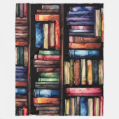 Couverture Polaire Aquarelle Peinte de la pile de livres de lecture (Devant)