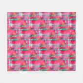 Couverture Polaire Aquarelle peinte par résumé d'éclat de Sun (Devant (Horizontal))