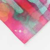 Couverture Polaire Aquarelle peinte par résumé d'éclat de Sun (Coin)