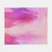 Couverture Polaire Aquarelle Pink violet ouverture d'espace positif (Devant (Horizontal))