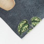 Couverture Polaire Aquarelle Pointe Plante Terracotta Pots Rustique (Coin)