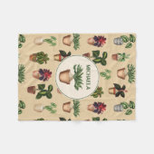 Couverture Polaire Aquarelle Poted Plante Terracotta Nom des pots (Devant (Horizontal))