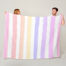 Aquarelle rayures rose Peach Jaune
