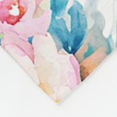 Couverture Polaire Aquarelle rose et bleu (Coin)