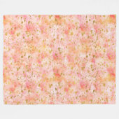 Couverture Polaire Aquarelle rose Fille (Devant (Horizontal))