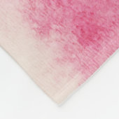 Couverture Polaire Aquarelle rose Fille Tribe noire & blanche Elephan (Coin)