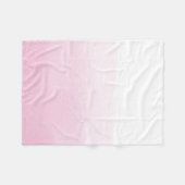 Couverture Polaire Aquarelle rose Ombre (Devant (Horizontal))