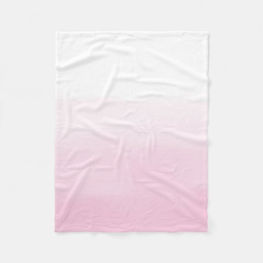 Couverture Polaire Aquarelle rose Ombre (Devant)