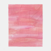 Couverture Polaire Aquarelle rose pâle (Devant)