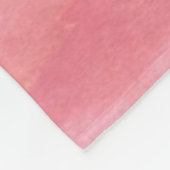 Couverture Polaire Aquarelle rose pâle (Coin)