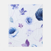 Couverture Polaire Aquarelle Roses 31 (Devant)