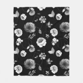 Couverture Polaire Aquarelle Roses 33 (Devant)