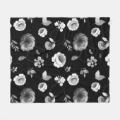 Couverture Polaire Aquarelle Roses 33 (Devant (Horizontal))
