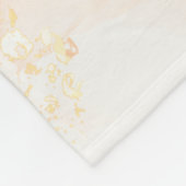 Couverture Polaire Aquarelle Roses Je suis toujours avec vous (Coin)