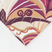 Couverture Polaire Aquarelle Rouge Azulejo Carrelage espagnol (Coin)