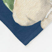 Couverture Polaire Aquarelle rustique mignon Dinosaure Personnalisé M (Coin)