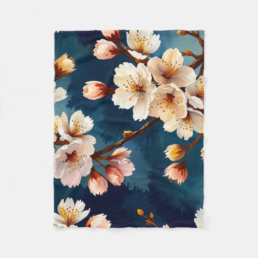 Couverture Polaire Aquarelle Sakura Dreams (Devant)