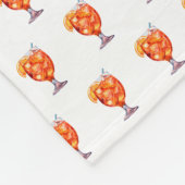 Couverture Polaire Aquarelle Sangria Cocktail Boisson (Coin)