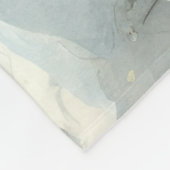 Couverture Polaire Aquarelle Santa Claus Noël Neige Forêt (Coin)