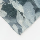 Couverture Polaire Aquarelle Santa Claus Noël Neige Forêt (Coin)