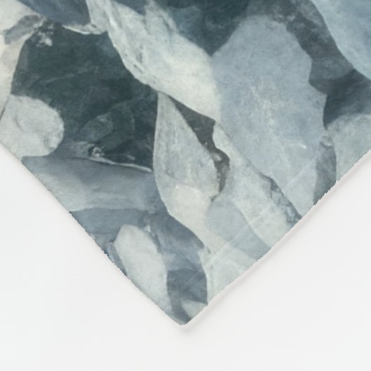 Couverture Polaire Aquarelle Santa Claus Noël Neige Forêt (Coin)